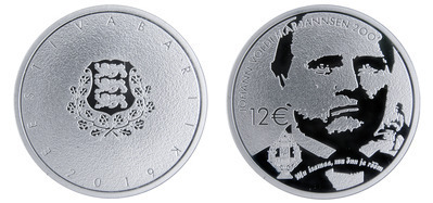 12 euro (200 aniversario del nacimiento del poeta Johann Voldemar Jannsen)