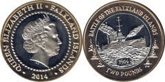 2 pounds (100. Jahrestag der Schlacht auf den Falklandinseln)