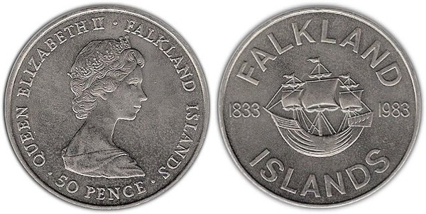 50 pence (150. Jahrestag der britischen Herrschaft)