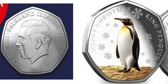 50 Pence (Weihnachten - König Pinguin)