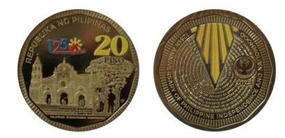 20 piso (125. Jahrestag der philippinischen Unabhängigkeit)