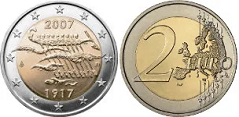 2 Euro (90. Jahrestag der Unabhängigkeit)