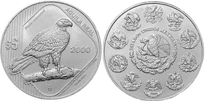 5 pesos (Steinadler)