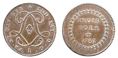 3 sols (Französische Kolonien)