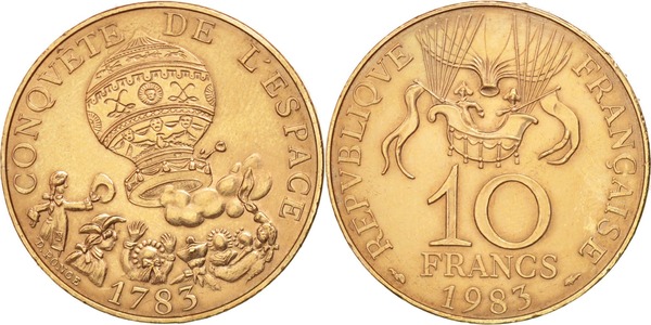 10 francs (200. Jahrestag des Montgolfier-Ballons)