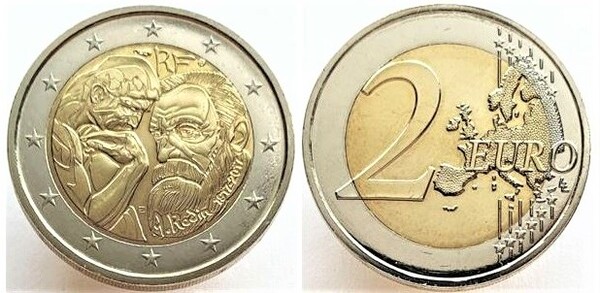 2 euro (100. Todestag von Auguste Rodin)