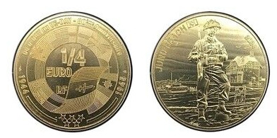 1/4 euro (Desembarco 6 de junio 1944)