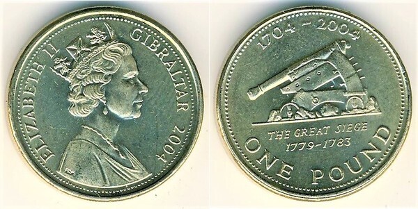 1 pound (300 Aniversario de la Ocupación Británica)