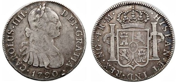 4 reales (Karl IV.)