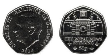 50 Pence (200. Jahrestag des The Royal Mews-Building)