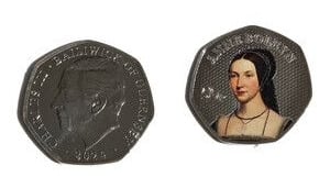 50 Pence (Anne Boleyn-Farbe)