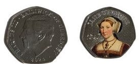 50 Pence (Jane Seymour-Farbe)