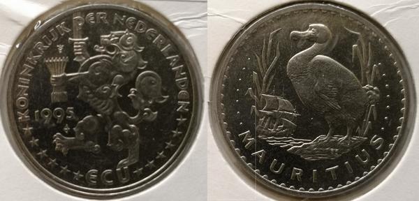 1 ecu (Pájaro Dodo de Mauricio)