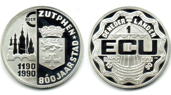 1 ecu (800. Jahrestag der Zutpher Charta)