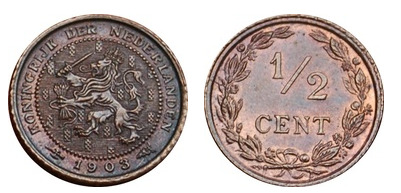 1/2 Cent (Typ II)