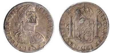 6 shillings 1 penny- Contramarca ( Britische Siedlungen in der Bucht von Honduras)