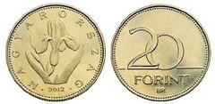 20 forint (Blume Ungarische Schwertlilie (Iris aphylla hungarica))