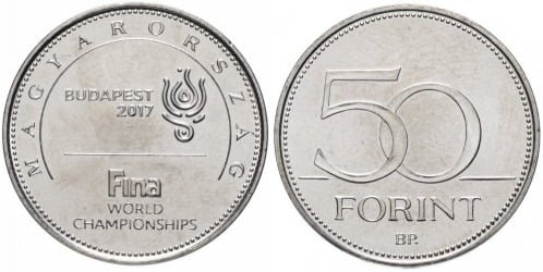 50 Forint (XVII. Schwimmweltmeisterschaften - Budapest 2017)