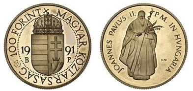 100 forint (Papstbesuch)