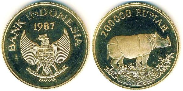 200.000 rupiah (Rinoceronte)