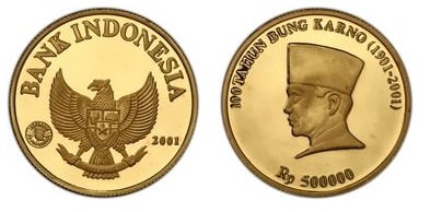 500000 rupiah (Sukarno-Hundertjahrfeier)