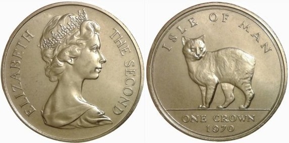 1 crown (Manx Hauskatze)