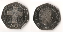 50 pence (Das Christentum in Mann)