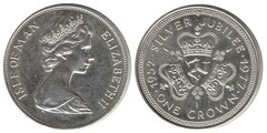 1 crown (Bodas de Plata de la Reina Elizabeth II)