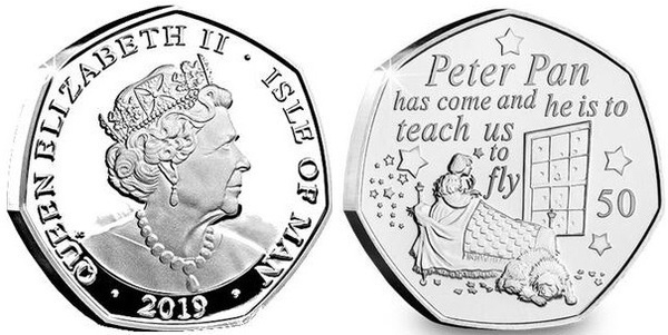 50 pence (90. Jahrestag von Peter Pan - Wendy)