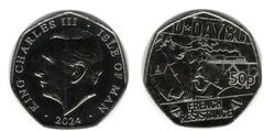 50 Pence (80. Jahrestag der Landung des D-Day - französischer Widerstand)