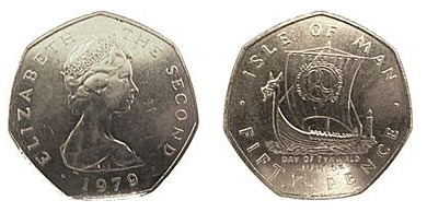 50 Pence (Tynwald Manx Day und königlicher Besuch)