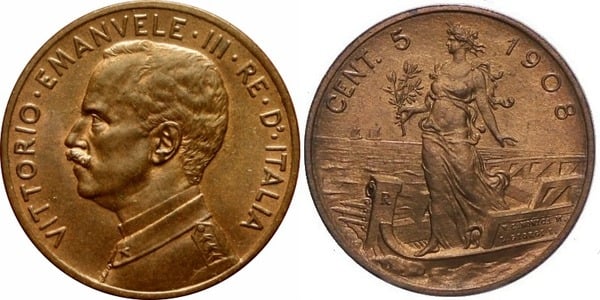 5 centesimi (Vittorio Emanuele III.)