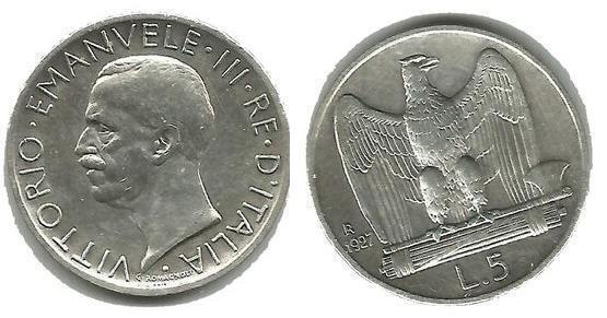 5 lire (Vittorio Emanuele III.)