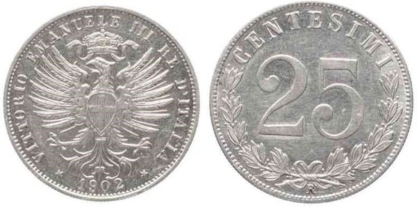 25 centesimi (Vittorio Emanuele III.)