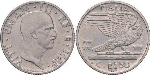 50 centesimi (Vittorio Emanuele III.)