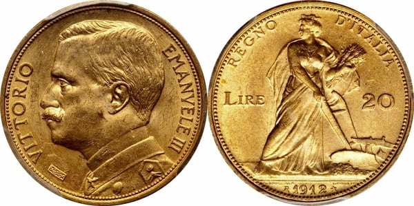 20 lire (Vittorio Emanuele III.)