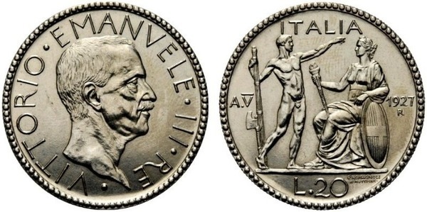 20 Lire (Vittorio Emanuele III)