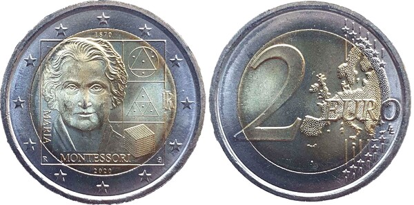 2 euro (150. Jahrestag der Geburt von Maria Montessori)