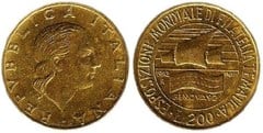 200 lire (Philatelistische Ausstellung in Genua)