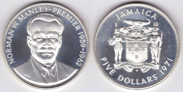 5 dollars (Norman W. Manley)