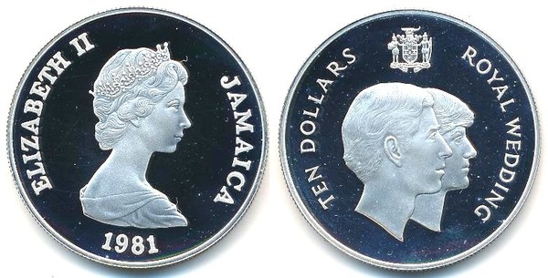 10 dollars (Die Hochzeit von Prinz Charles und Diana)