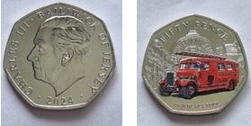 50 pence (Feuerwehr - Blackpool)