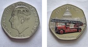 50 pence (Feuerwehr - London)