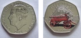 50 pence (Feuerwehr - St. Helier)