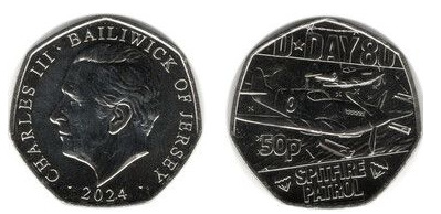 50 pence ( D-Day - Spitfire-Patrouille)