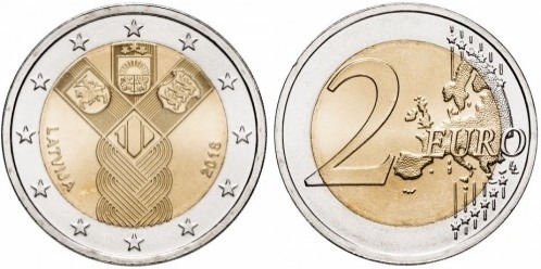 2 euro (100. Jahrestag der Gründung der unabhängigen baltischen Staaten)