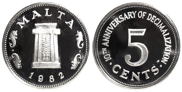 5 cents (10. Jahrestag der Dezimalisierung)