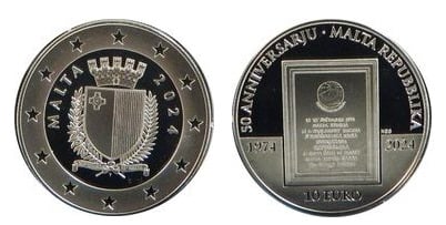 10 Euro (50 Jahre der Republik)