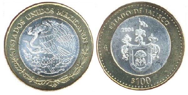 100 pesos (Bundesstaat Jalisco)