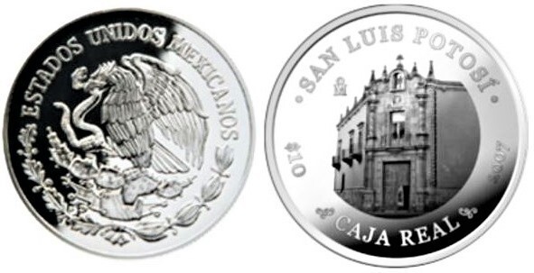 10 pesos (Bundesstaat San Luis Potosí-Caja Real)